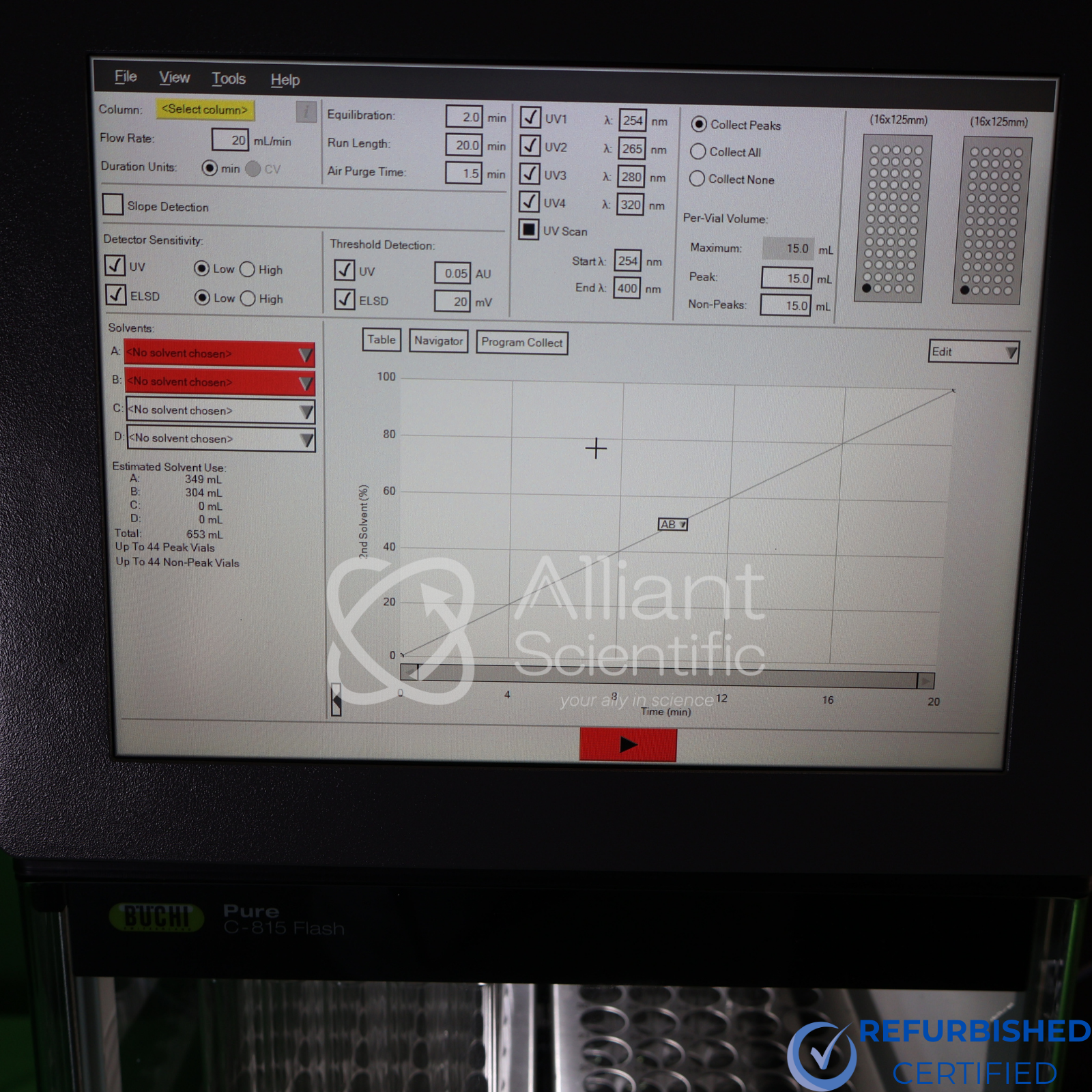 BUCHI C‑815 Pure Chromatography System with Flash, UV & ELSD Detection ...