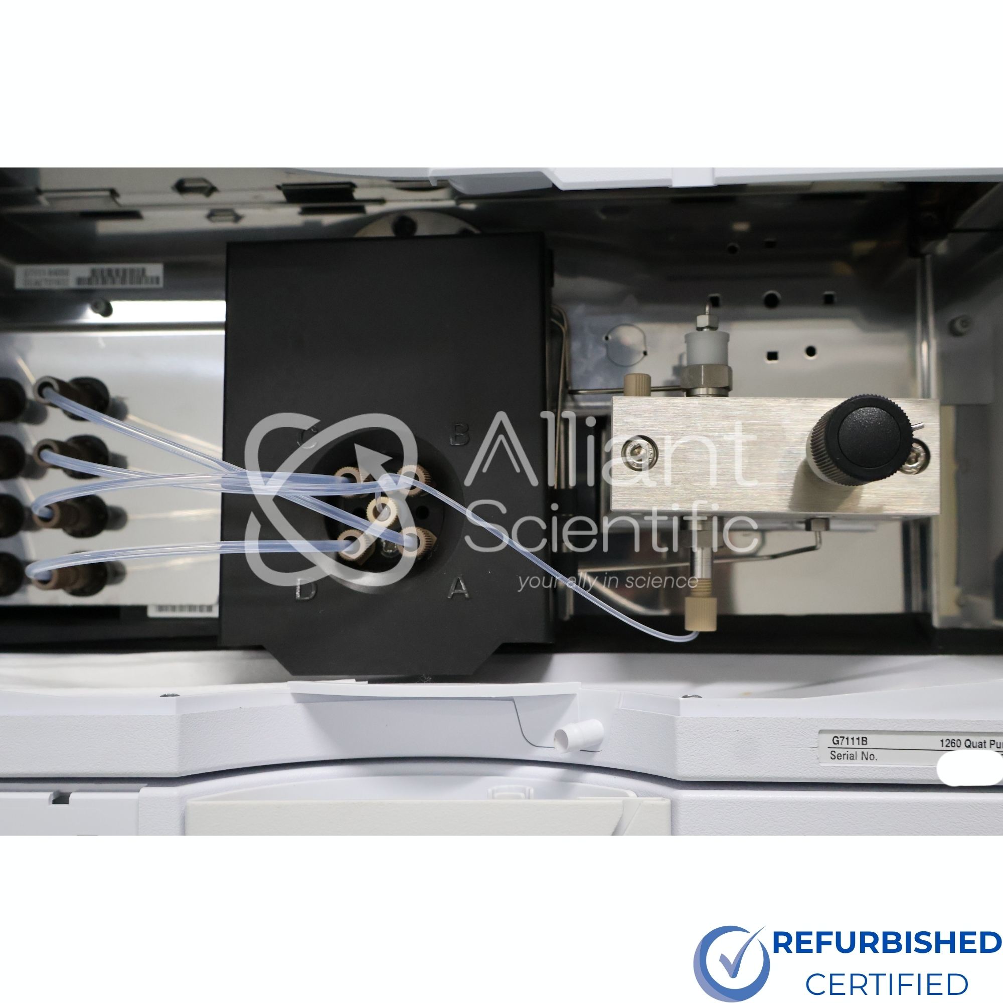 Agilent 1260 Infinity II HPLC system stacked modules including pump, autosampler, and detector