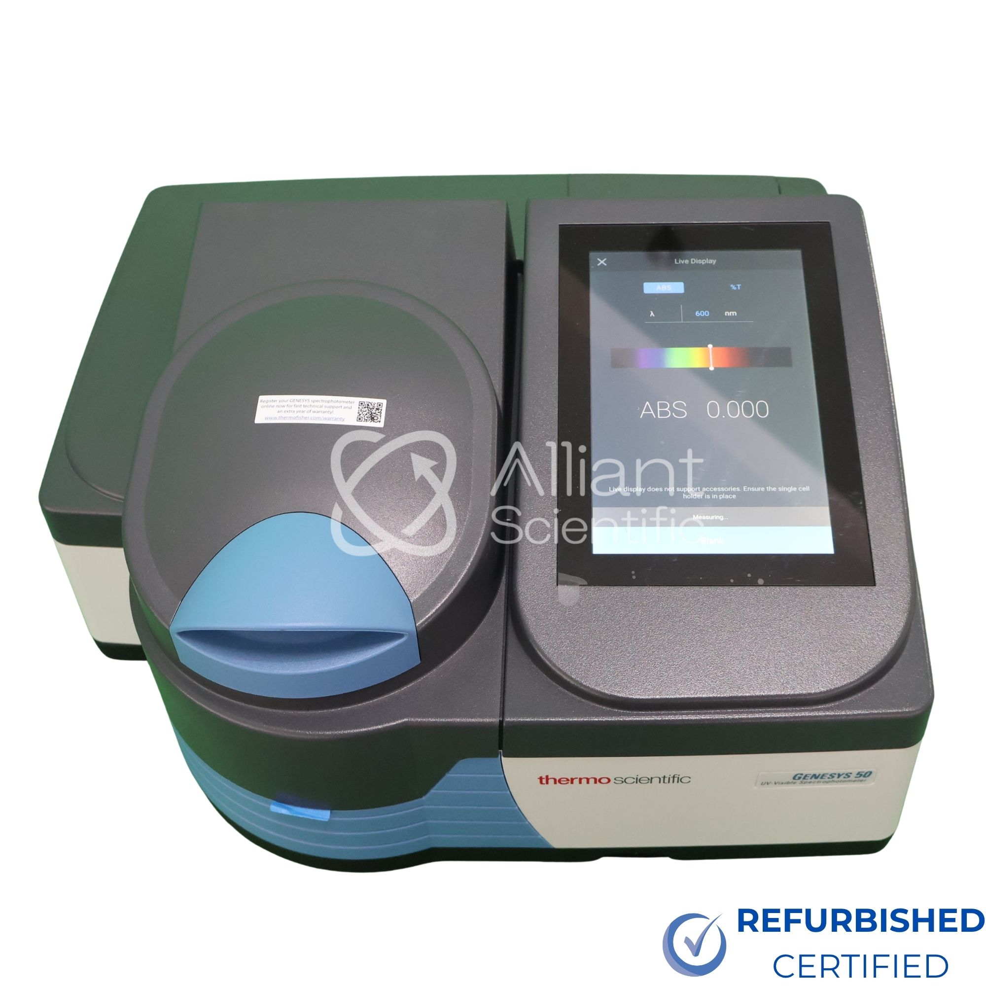 Thermo GENESYS 50 UV-Vis Spectrophotometer top view