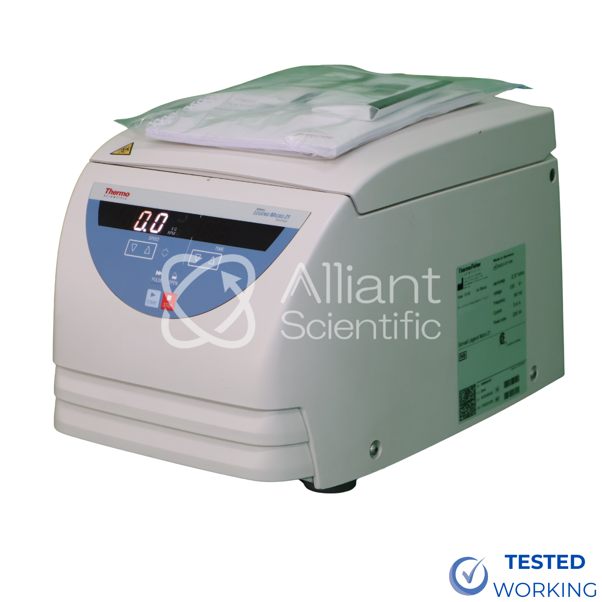 Thermo Sorvall Legend Micro 21 Centrifuge - Image 2