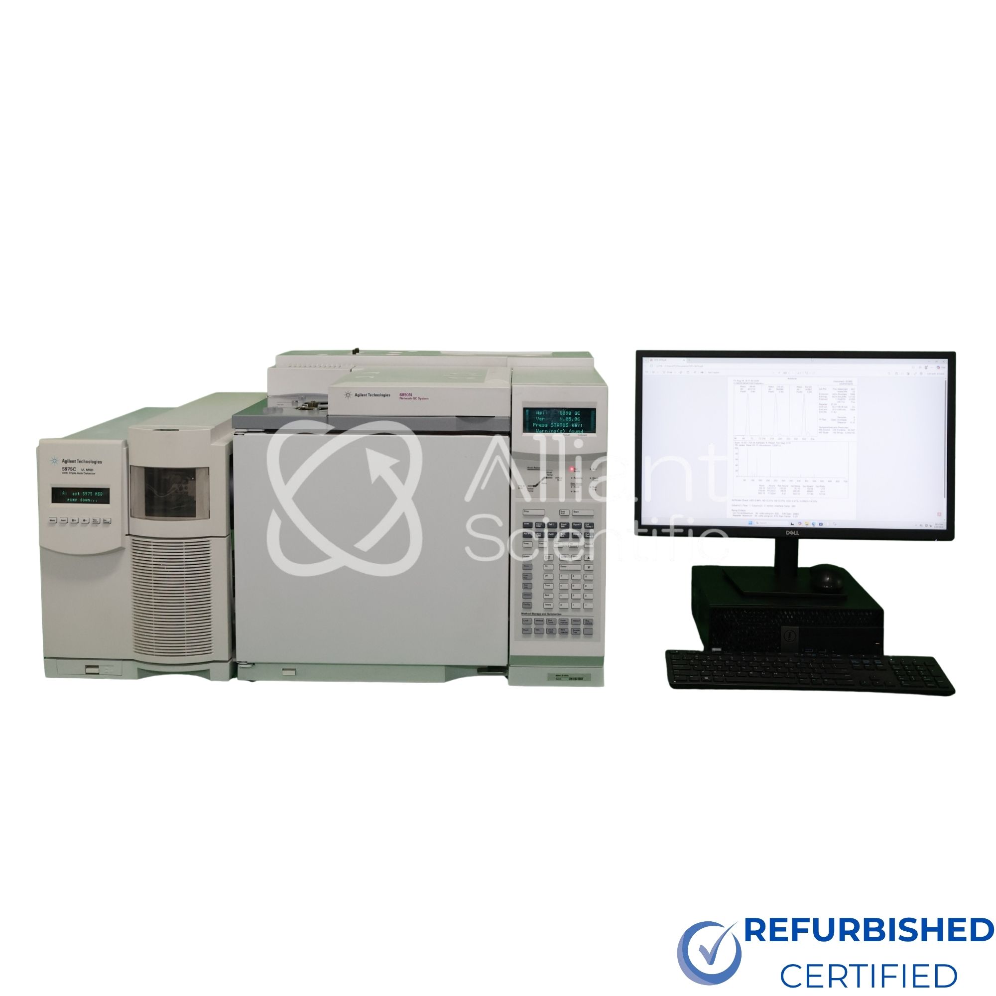 Agilent 6890N GC with 5975 MSD