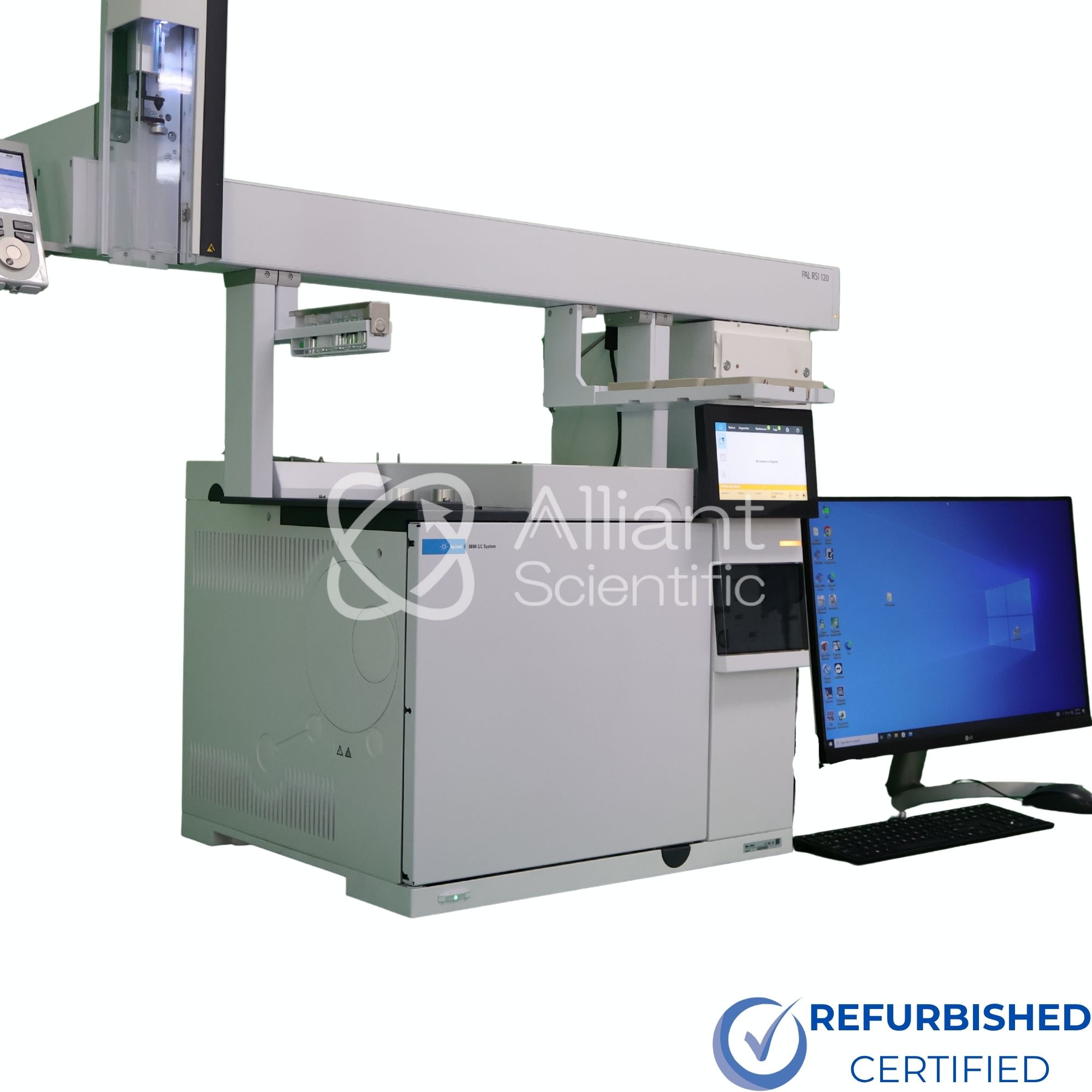 Agilent 8890 dual channel gas chromatograph with PAL RSI 120 autosampler
