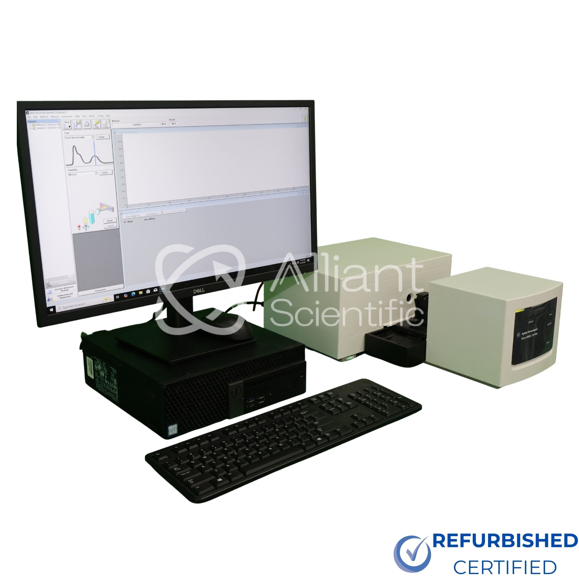 Agilent Cary 8454 UV-Vis Spectrophotometer, side view