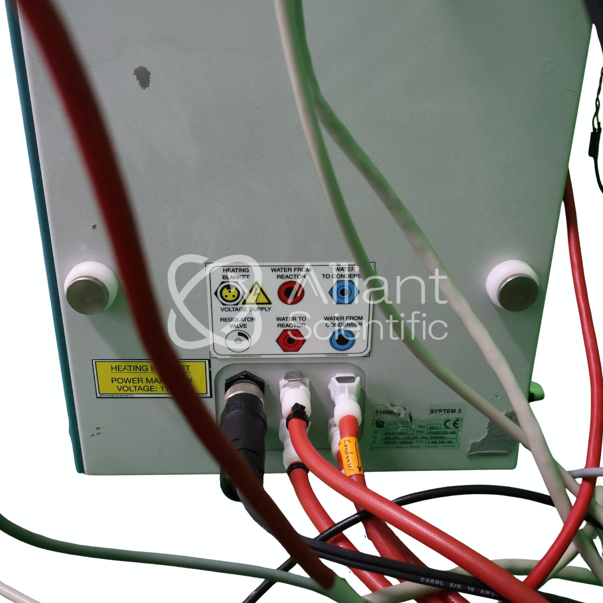 Applikon ez-Control, back connections